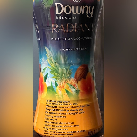 Downy Radiant Pineapple & Coconut Grove Limited Edition In Wash Scent Beads New! - Picture 3 of 9